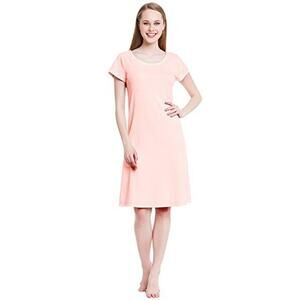 Alexander Del Rossa Sleep‎ Gown Pink Large 100% Turkish Cotton Butter Soft
